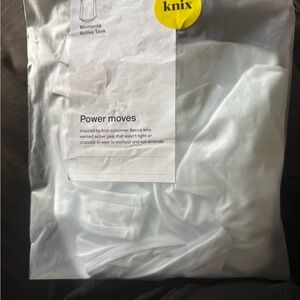 Knix White Active Tank